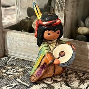 Goebel DeGrazia Pima Indian Drummer Boy Ornament
